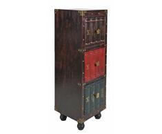ts-ideen Kommode Bücherregal Schrank Vintage Antik Buch Design Standregal British Style