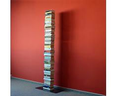 booksbaum single stand gross schwarz, 3tlg. best.aus: Halterung + Fuß + Einlegeböden [W]