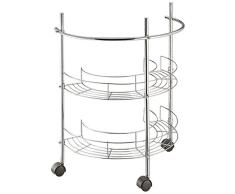 MSV Waschbecken-Unterschrank 52x34x66,5cm mit Rollen, Edelstahl, Silber, 30 x 20 x 15 cm