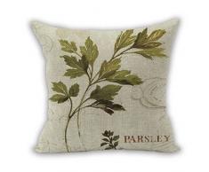 Nunubee Kissenbezug Wohnzimmer deko deko Kissen Shabby chic deko scheibengardine landhausstil Autodekoration Sofa Cover, Mildi Armee grünes Blatt 45x45CM