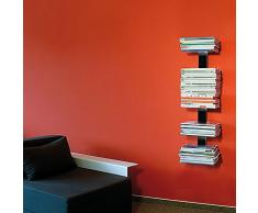 Radius Booksbaum Magazin Zeitschriftensammler schwarz Wandregal klein 739A