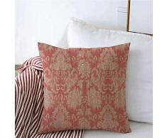 New-WWorld-Shop Kissenbezüge Home Decor Pattern Blumen Damast Vintage Antik Barock Beauty Curl Couch Kissen