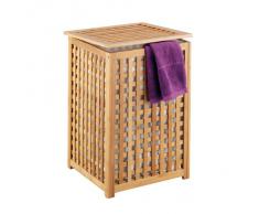 Zeller 13438 Wäschetruhe 40 x 40 x 58 cm, Bamboo
