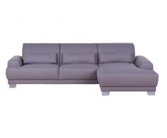 Froschkönig24 Ancona Boxspringsofa Ecksofa Eckcouch Eckgarnitur Polstergarnitur Steingrau, Ausführung Sofas:Ausrichtung Rechts