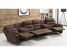 Mapo Möbel Microfasersofa Kinosofa Relaxcouch Fernsehsofa 5131-Cup-42-VF03