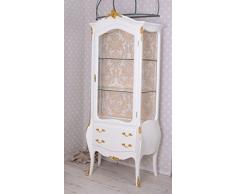 Vitrine Barock Schrank Schubladen Vitrinenschrank Weiss Antik Palazzo Exklusiv