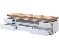 TV Lowboard Kommode Rack Sideboard Unterschrank Element Weiß Wildeiche Lisa II