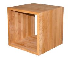 Schwerer, robuster Kubus, Buche geölt, ca. 45x45x45cm aus extra dickem Massivholz, Cube, Beistelltisch, Hocker, Würfel, echtes Holz