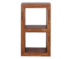 Standregal mit zwei Böden zum individeuellen einsatz aus Sheesham Massivholz; Maße (B/T/H) in cm: 50 x 35 x 88