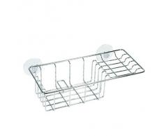 Schwamm- und Seifenkorb verchromt 27 x 12 x 7 cm