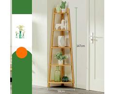 XXLLLQ Eckregal rund, Standregal Ecke, Regal Kinderzimmer, Bücherregal klein, 5 Fächer,5-Tier