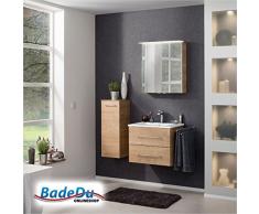 Fackelmann Midischrank Bad 30 cm helle eiche 80 cm hoch Serie B.Perfekt