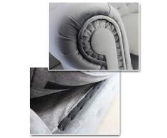 Sofa Chesterfield Asti 2-Sitzer, Couchgarnitur 2-er, Sofagarnitur, Couch mit Holzfüße, Polstersofa - Glamour Design, Velours (Grau (Velvet 10))