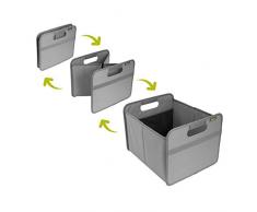 Faltbox Medium Home Collection Granite Grey / Uni 32x37x27,5cm Polyester Einrichten Office Arbeitszimmer Bad Regalkorb Schrank Aufräumen Wäsche