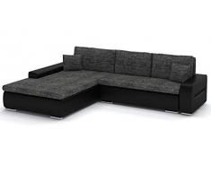 Sofini Ecksofa Toronto 240/200 mit Schlaffunktion! Eckcouch mit Bettkästen! Best Ecksofa! (Lawa 6+ Soft 11 Links)