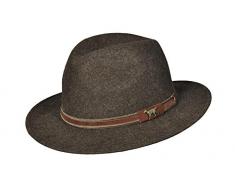 Hubertus Jagdhut mit Ledergarnitur und Zierteil Jagdhund (59)