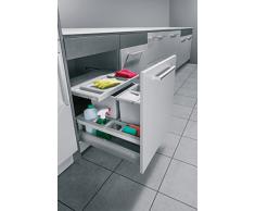 Hailo XS Inset 60.3/34 Seperato K 34 Liter Schubkasten Einsatz für 60 cm Unterschrank Abfallsammler 3 fach System mit Deckelablage 3620-61