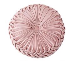 Starmood Rund samt Kürbis Sitzkissen Stuhlbezug Matte Sofa Zuhause Sofa Dekor - Rosa