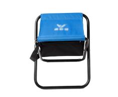 Hocker Campingmöbel Lagerung Klappbarer Tragbarer Wilder Grillhocker Reisehocker Stauraum Freizeithocker Stauraumhocker Faltbarer Tragbarer Stuhl (Color : Blue, Size : 38 * 34 * 40cm)