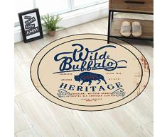 MianBao Runder Teppich Teppich Retro Couch Küchensofa Schallisolierung Wohnzimmer Schlafzimmer Kinder Nachtdecke Coole Karte Decke Tastatur 60 cm