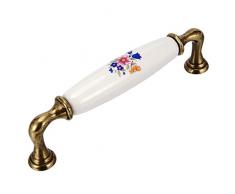 Milopon Schrankgriff Schubladengriff Möbelgriff Bogengriff Schublade Handgriff Vintage Griff für Bücherschrank Kleiderschrank Schublade Size 128mm