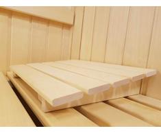 AGANDE Sauna Kopfstütze J-007 Saunakopfstütze Nackenstütze Beinauflage Rückenlehne Rückenstütze Saunazubehör Espenholz kein Nadelholz daher ohne Harz und nur wenig wärmeleitend