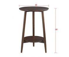 End Table DFVV Runder Massivholz Beistelltisch, Antiker Beistelltisch, Ideal Für Zuhause, Wohnzimmer, Büro