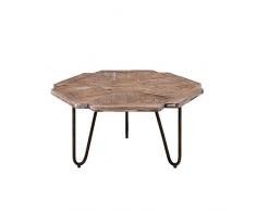 ZRRtables Moderner Beistelltisch Für Schlafzimmer/Wohnzimmer - Kreative Münz-beistelltische Runde Sofa-beistelltische Couchtisch, Holzbeine Und Pp-tischplatte, 50Ø × 46cm / 19.69Ø × 18.11inch