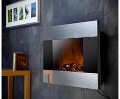 Carlo Milano Premium-Elektrokamin für Wand- und Standmontage, 90x56 cm