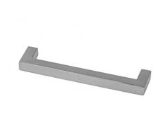 GedoTec® Möbelgriff Chrom 96 mm Stangengriff eckig LEXUS für Küchenladen & Schranktüren | 105 x 9 x 96 mm | Schubladengriff verchromt poliert | Schrank-Griff massiv | Markenqualität für Ihren Wohnbereich