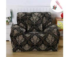 Elastisch Sofa Überwürfe Sofabezug, Morbuy Ecksofa L Form Stretch Antirutsch Armlehnen Sofahusse Sofa Abdeckung Hussen für Sofa Couchbezug Sesselbezug (1 Sitzer,Barock)