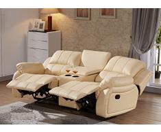 Mapo Möbel Ledersofa Kinosofa Relaxcouch Fernsehsofa 5129-Cup-2-317