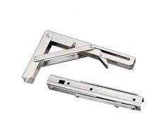 Modviduell Metall Dreiecks-Klappregal Halterung Wandhalterung, Max. Traglast ca. 200 kg (Brett und Schrauben sind Nicht im Lieferumfang enthalten), 20,3 cm
