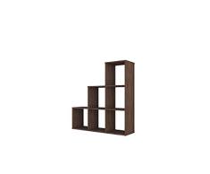101140148, Polini Home Treppenregal Stufenregal Raumteiler Regal 6 Fach