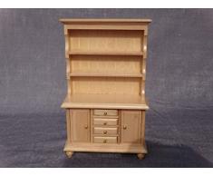 xxkj Puppenhaus Mini Holzmöbel Standschrank Vitrine Swits