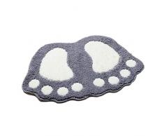 GFCGFGDRG Indoor Füße Form Fußmatte-Fuss-Auflage Badezimmer Antirutsch Teppiche Küche Flur Toilette Anti-Rutsch-Teppiche