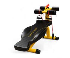 Verstellbare Bänke Hantelbank Professionelle Bank Fitnessstuhl Fitnessgeräte Heim Multifunktions-Trainingshocker Vogel Stuhl Bankdrücken Bänke (Farbe: Gelb, Größe: 145 * 40,5 * 40 cm)