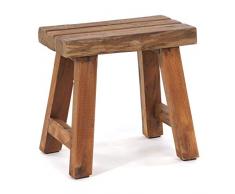 DESIGN DELIGHTS SITZHOCKER Rustic | 41x42x24 cm, Recycling Holz | Holzhocker