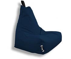 Patchhome Lounge Sessel XXL Gamer Sessel Sitzsack Sessel Sitzkissen In & Outdoor geeignet fertig befüllt | XXL - Marine - in 2 Größen und 25 Farben