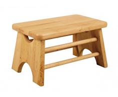 BioKinder 22290 Tritthocker Schemel aus Massivholz Erle 34 x 21,5 x 20cm