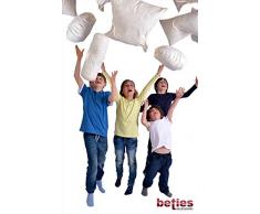 beties Publik Federkissen Rundkissen Bodenkissen 80 cm rund Ø (echte Federn) vielfältige Größen und Füllmengenauswahl, waschbar traditionell gefertigt Farbe Creme