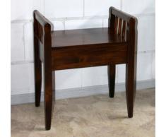 Massivholz Sitzbank Holzbank Truhenbank Bank Holz massiv kolonial