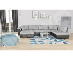 Ecksofa Niko Bris Bis! Technologie Cleanaboo®, Schwerentflammbar, Design Eckcouch mit Schlaffunktion und Bettkasten! Couch! Wohnlandschaft vom Hersteller (Seite: links, Soft 011 + Bristol 2460)
