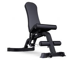 TYYYX Multifunktions-Hantelbank Kommerzielles Bankdrücken Priest Chair Kick Machine Rückenbrett Personal Training Hocker Fitness Bank Fitness Stuhl,Black-147 * 50 * 115cm