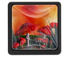 Magic Pilz Schrankknöpfe, Glas, Schubladengriffe, 3 Stück, Schubladentür, Zuggriffe für Küche, Badezimmer, Wohnzimmer, Möbel