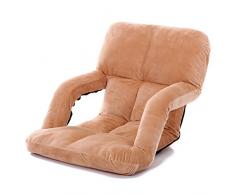 Li jing home Einzel-Sofa Krankenpflege Stuhl Einzelbett Rückenlehne Krankenpflege Stuhl süße Kinder lesen Sofa faul Sofa Nieren-Designer-Sofa Mode Balkon Sofa (Color : Khaki)