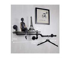 MU An der Wand befestigte Gestelle, dekorative Regale des Bar-Restaurant-Gangs, kreatives Backsteinmauer-Nostalgie-Regal des Eisen-Retro- Wasserleitungs-Eisens