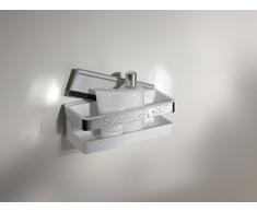 Keuco 12759010000 Duschkorb Moll, 3-teilig, verchromt / weiß