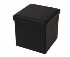 ECHTWERK EW-SW-0410 SitzwÃ¼rfel, StoreCube, faltbar, circa 38 x 38 x 38 cm, Kunstleder, Aufbewahrungsbox, schwarz