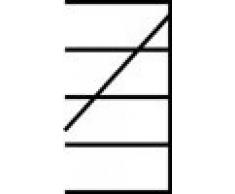 Manuflex Lagerregal Budget, Anbauregal mit 5 Stahlböden, HxBxT = 2000x1000x600 mm